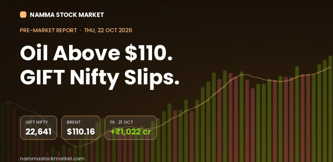 Stock Market Today 22 October 2026: GIFT Nifty, Sensex and Nifty Pre-Market Cues