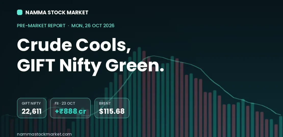 Stock Market Today 26 October 2026: GIFT Nifty, Sensex and Nifty Pre-Market Cues