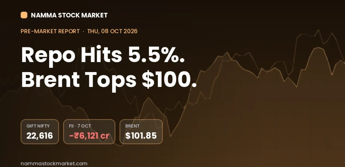 Stock Market Today 8 October 2026 – GIFT Nifty, Sensex, Nifty Pre-Market Report